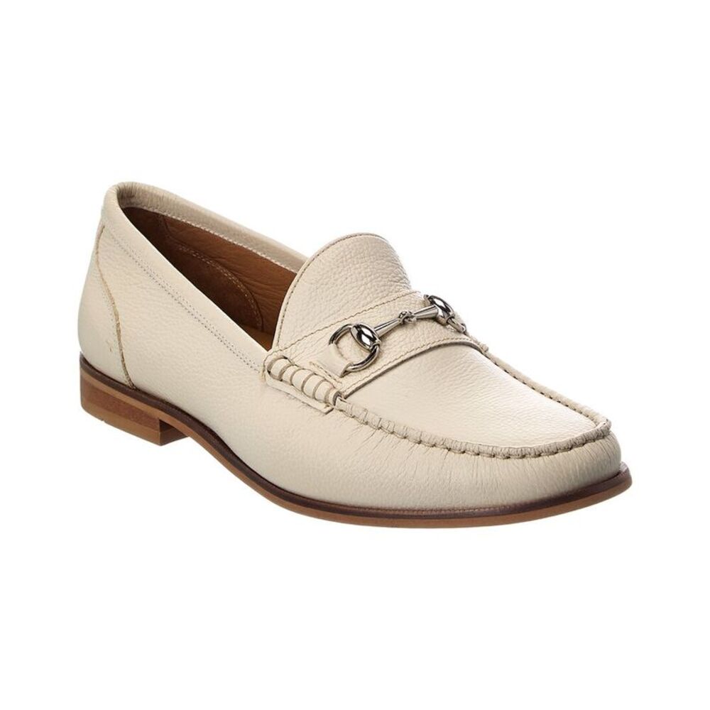 Donald Pliner Nickolastc Leather Loafer, White